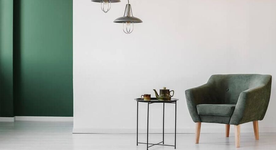 Sala de estar de una casa moderna