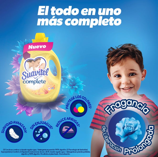 Ofrece suavidad y fragancia irresistible, protegiendo las fibras de tu ropa y evitando que se impregnen malos olores, como el del sudor y el tabaco.