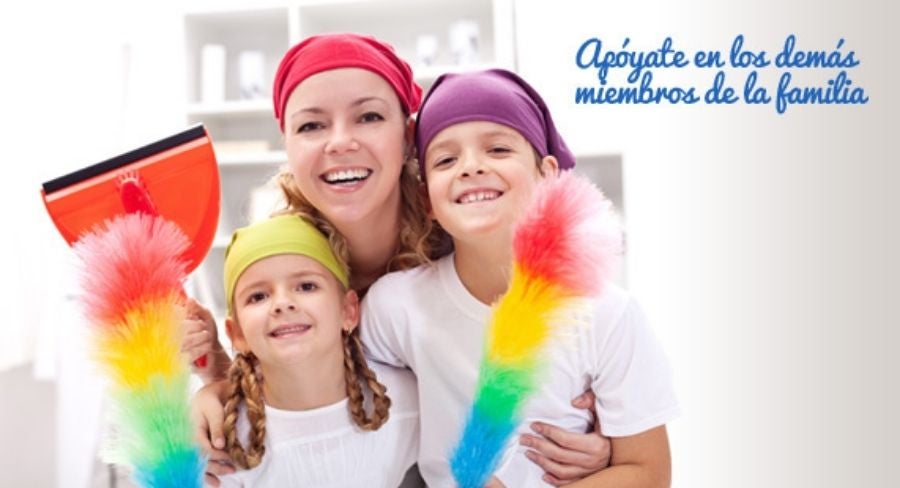 Apóyate en los demás miembros de la familia