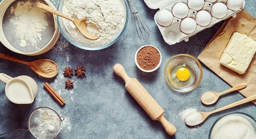 Ingredientes para hacer pan de muerto