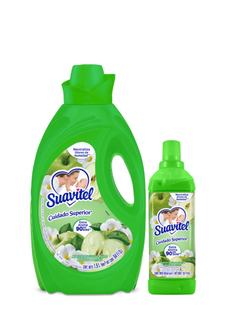 Suavitel® Cuidado Superior Manzana y Frutos Rojos | Presentaciones