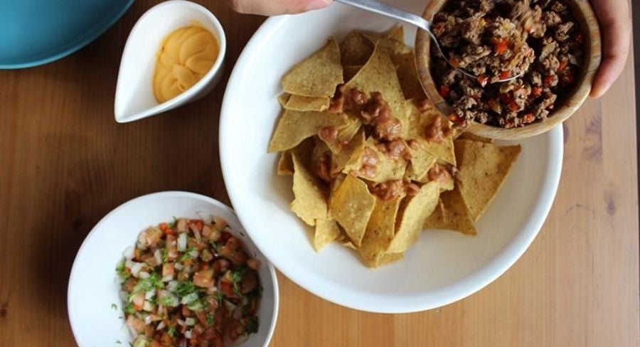 emplatado con los ingredientes