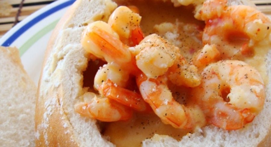 pancook de  camarones