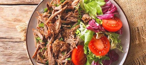 Salpicón de res emplatado