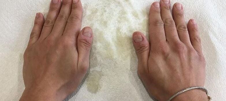 quitando exceso de agua