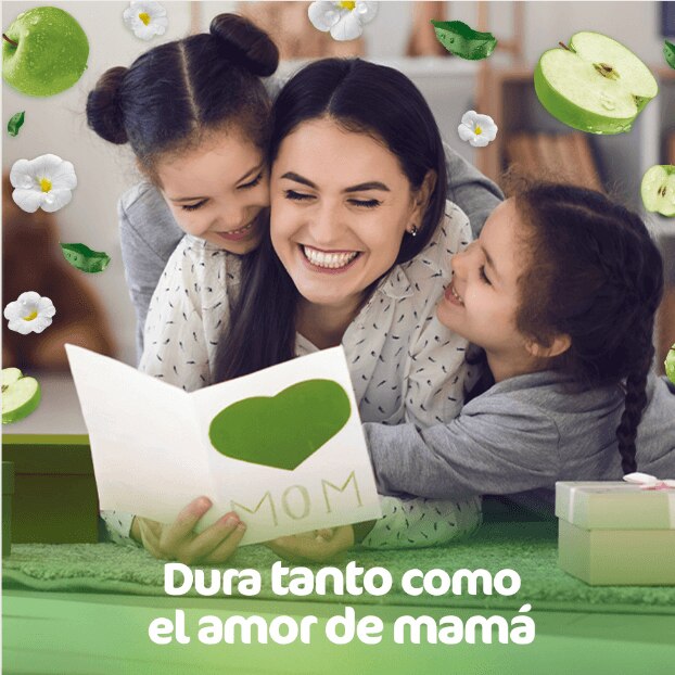 Suavitel Cuidado Suavitel Frescura de Manzana dura tanto como el amor de mamá 