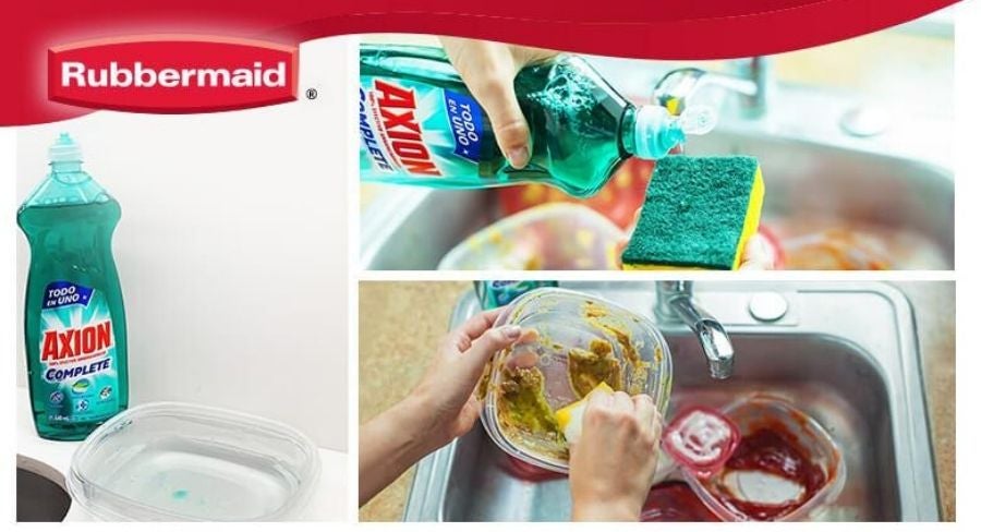 cómo limpiar recipientes de plástico