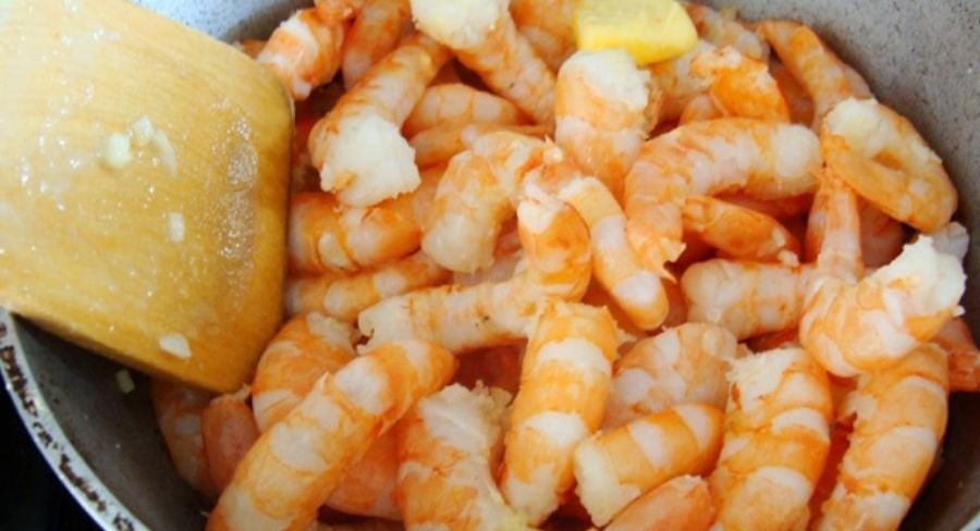 camarones con ajo