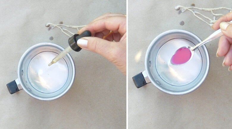 Velas aromáticas en casa: Agregar las esencias y colorantes para velas