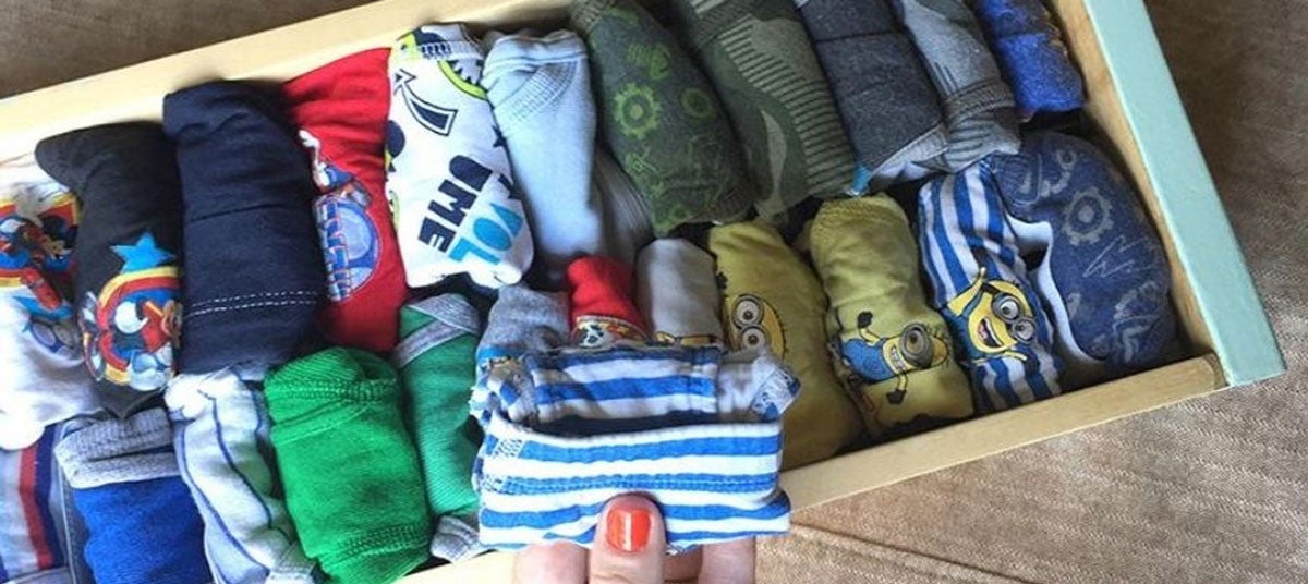  En lugar de dejar tu ropa interior abultada, dóblala correctamente 