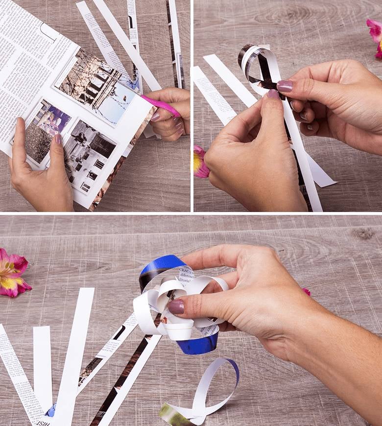 recortes de papel periodico