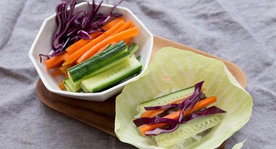 rollos de vegetales ingredientes