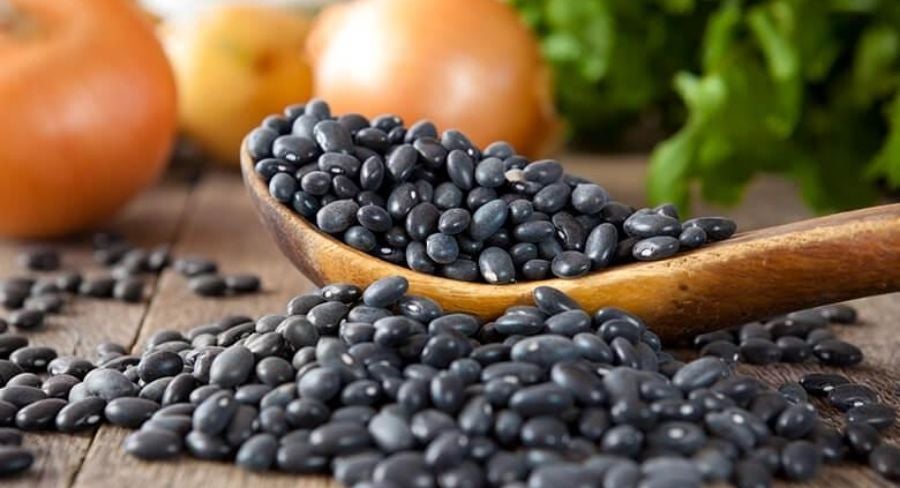 frijoles crudos de cerca