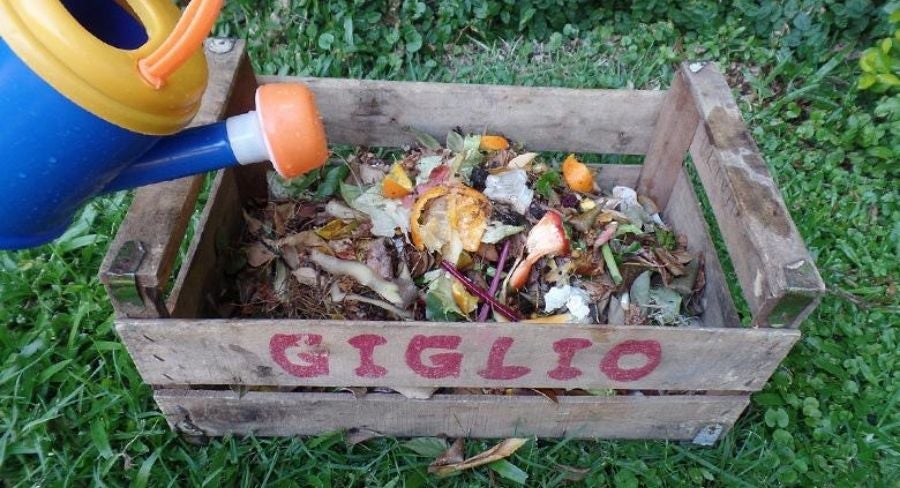 Proceso para hacer una composta casera 8