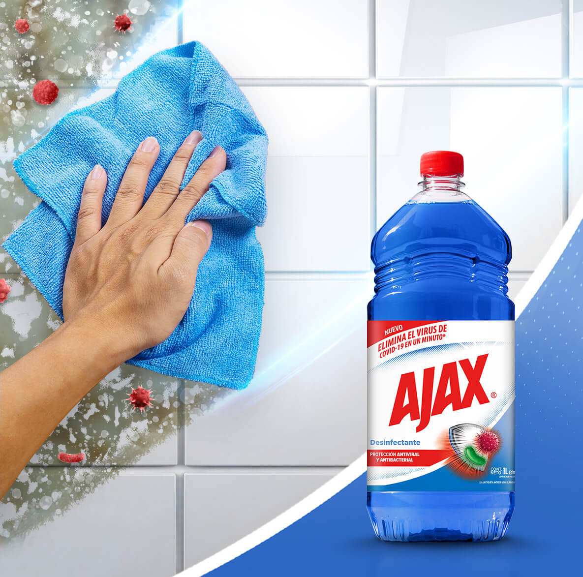 Su fórmula única desprende la grasa aun sin tallar. Su fragancia a Pino deja un ambiente fresco