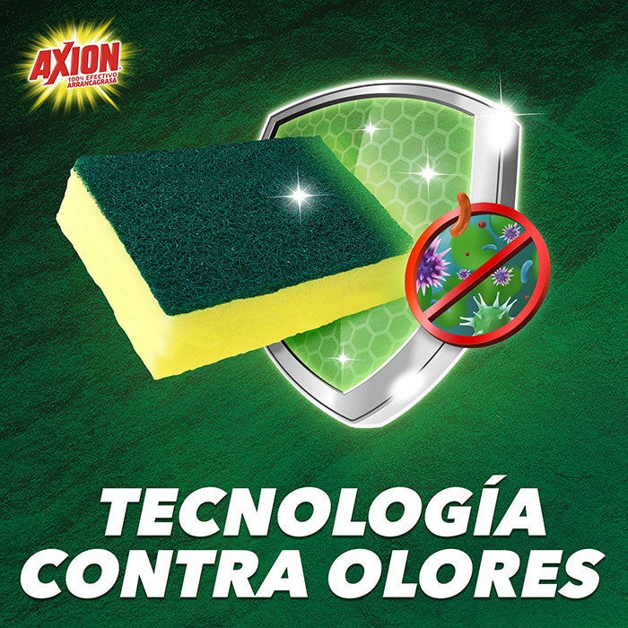 Tecnología contra olores del jabón lavaplatos AXION