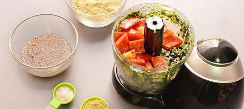 Ingredientes siendo procesados