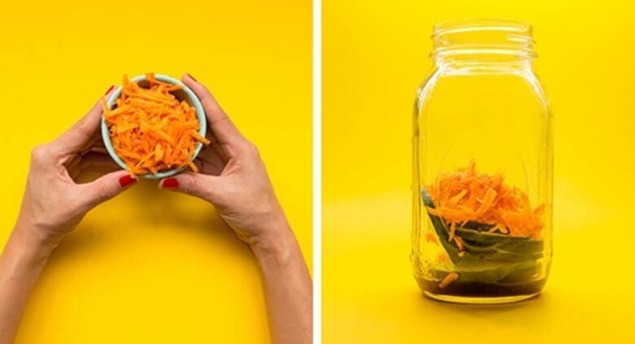 En tercer lugar, van los frijoles, granos, pastas. En mi ensalada utilicé frijoles y garbanzos, excelente fuente de proteínas.