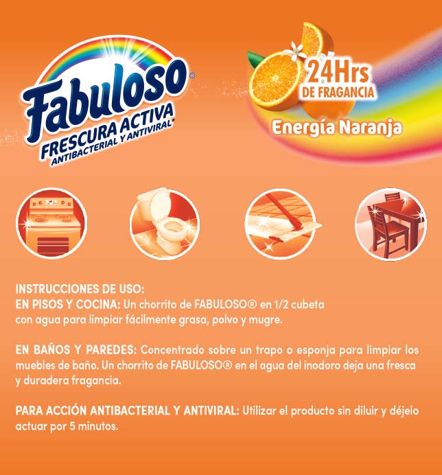 Fabuloso - Energía naranja | Instrucciones de uso