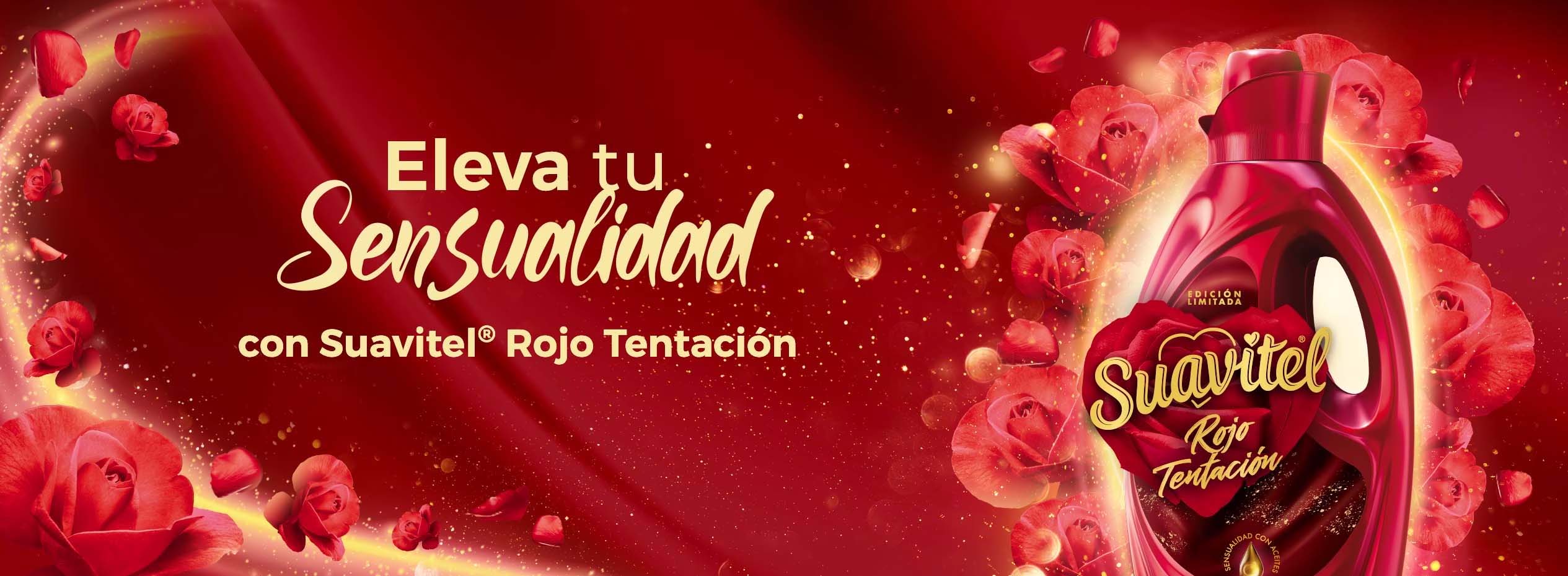 Eleva tu sensualidad con Suavitel rojo tentación