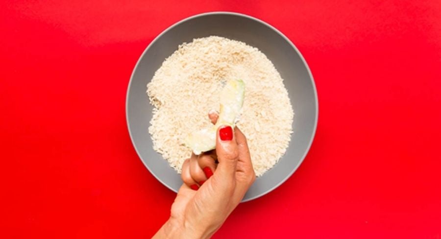 aguacates fritos con empanizador