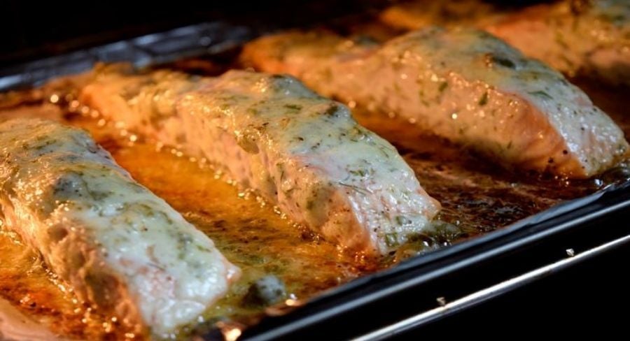 Salmon en salsa cremosa