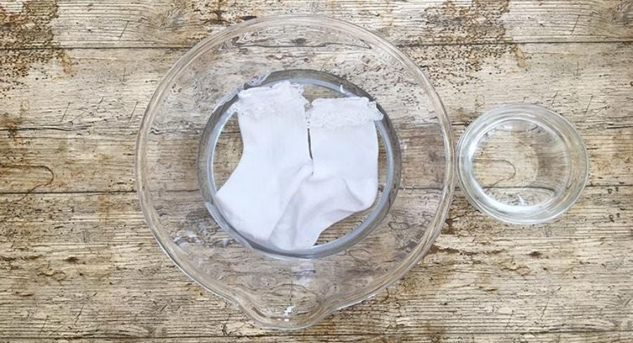 manchas en prendas pequeñas