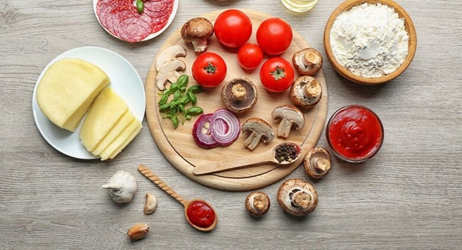 ingredientes pizza casera