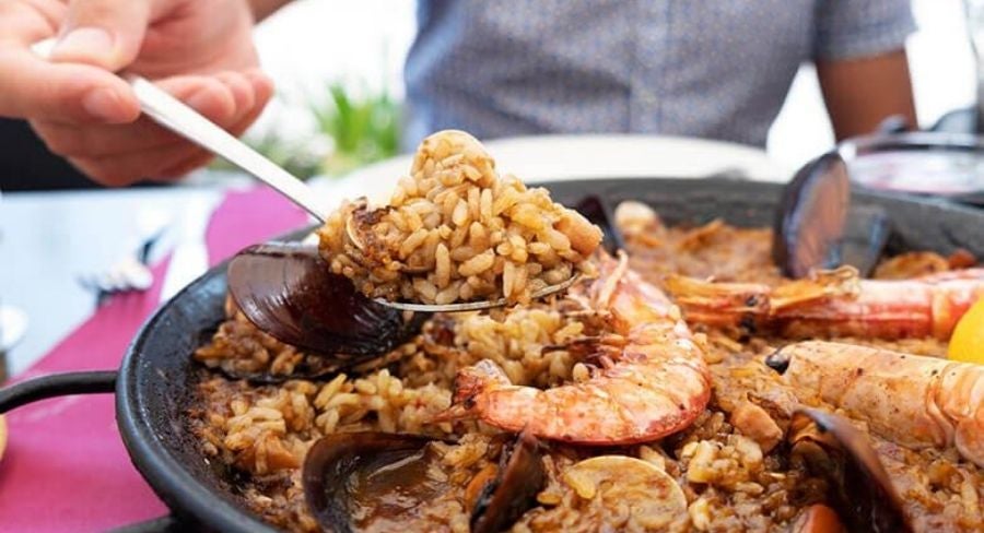 Paella de marisco