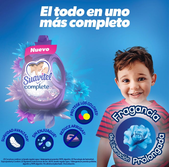 Ofrece suavidad y fragancia irresistible, protegiendo las fibras de tu ropa y evitando que se impregnen malos olores, como el del sudor y el tabaco.