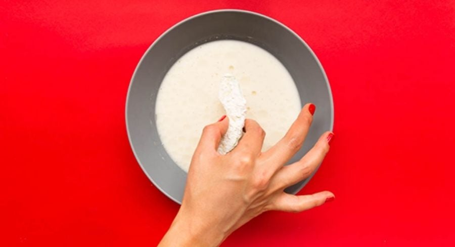 mezcla de ceite y leche