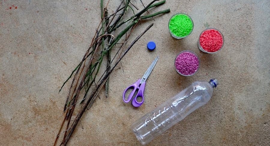 cómo hacer un palo de lluvia en casa