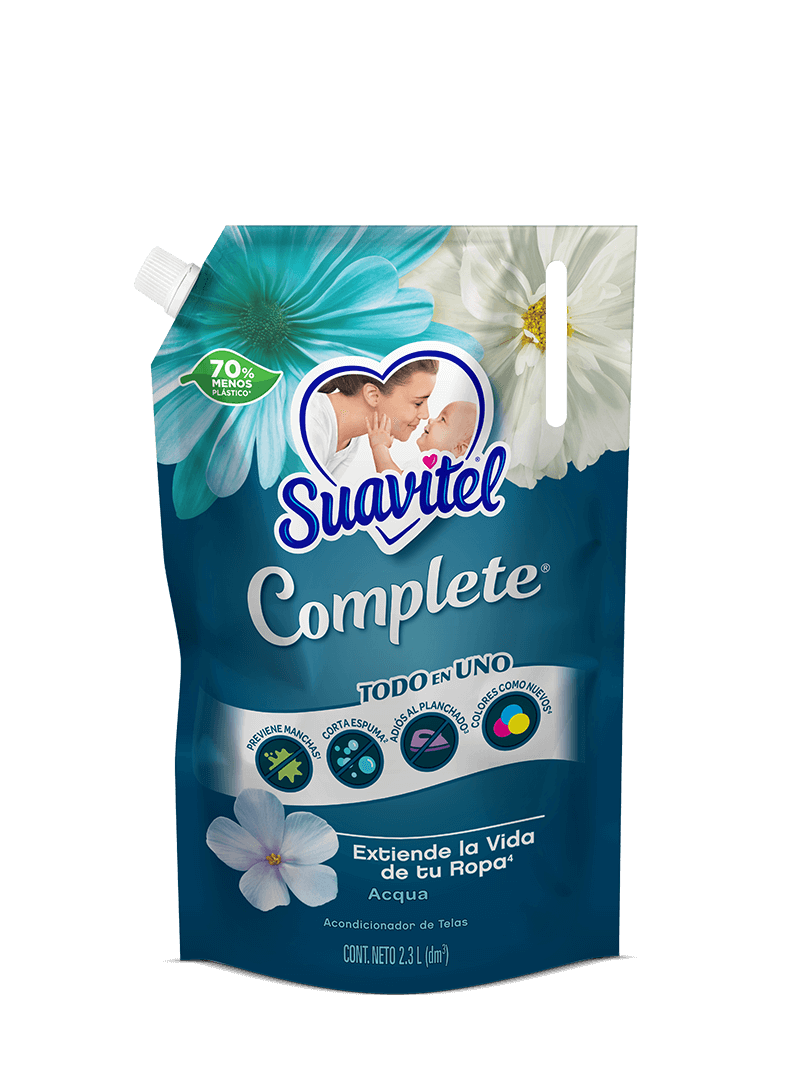 Suavitel® Complete | Acqua | Todo en uno | Presentaciones