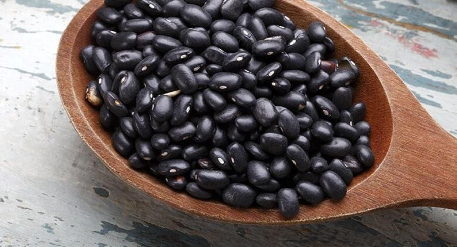 frijoles de cerca vistos desde arriba