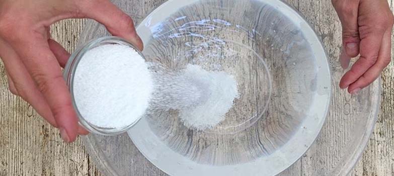 Vinagre y bicarbonato de sodio