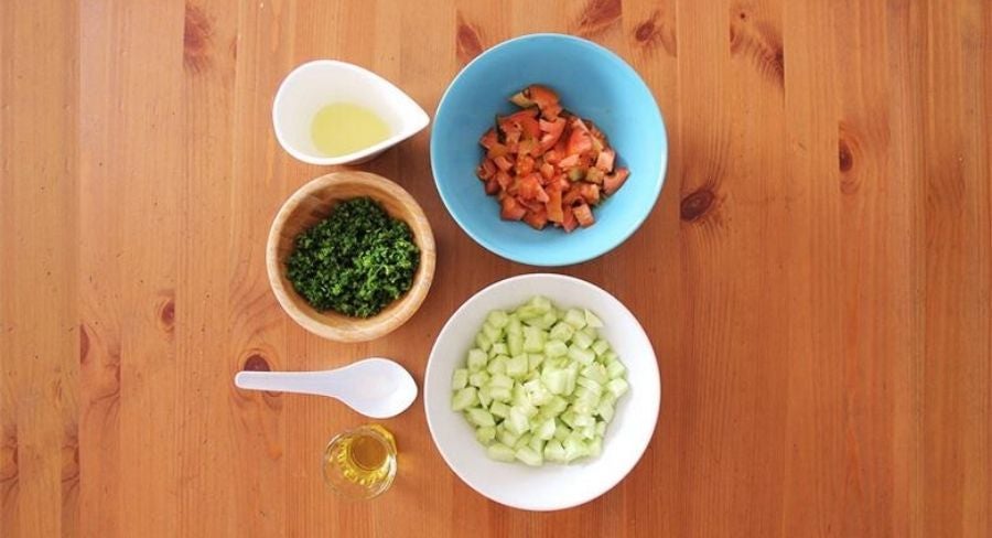 Ingredientes de Ensalada refrescante