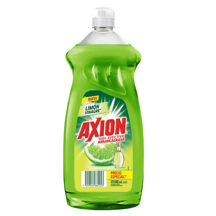 Jabón líquido para trastes AXION Limón y Vinagre 640 ml